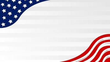 USA Flag Vector with copy space