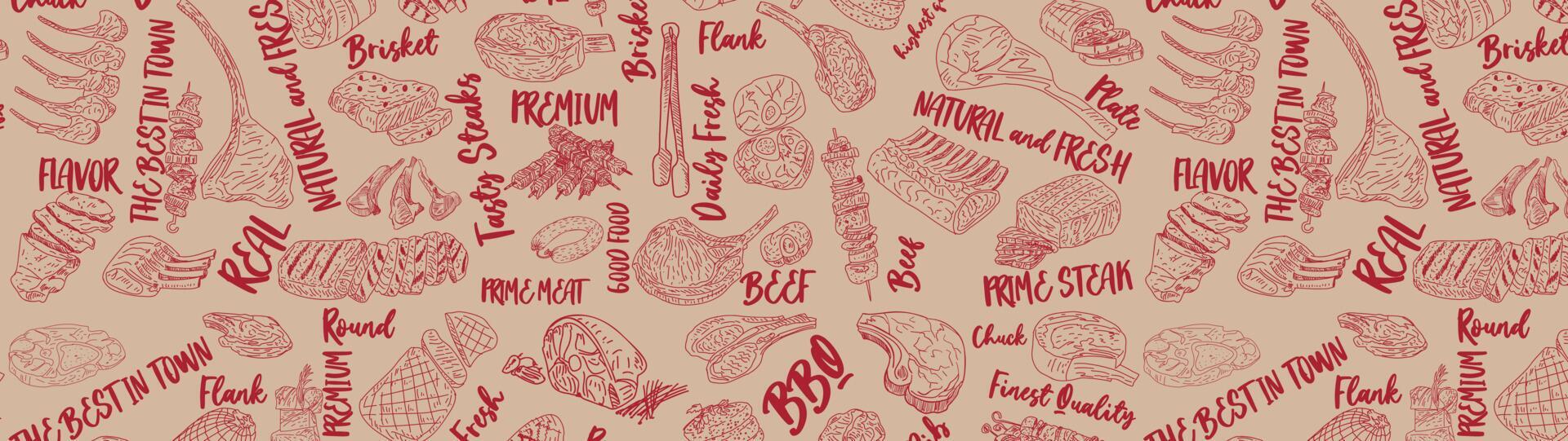 Butcher Pattern Vector Art, Icons, and Graphics for Free Download