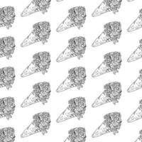 Shawarma Kebab pattern fast food. Seamless pattern. vector