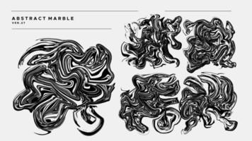 Luxury flowing wave abstract shape design template. Modern wavy line graphic. vector