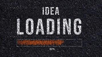 Idea loading concept with hyperspace suitable for business presentation progress bar loading success, Creative idea loading concept photo