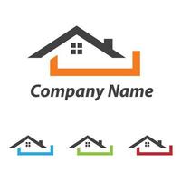 Real estate logo concept illustration vector