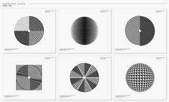 moderno línea resumen circulo logo diseño modelo colocar. tecnología esfera logo colocar. vector