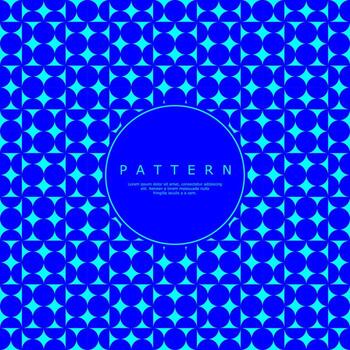 moderno azul resumen circulo sin costura modelo. resumen puntos modelo. vector