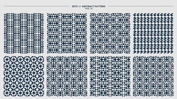 Set of minimalist arrow line seamless pattern design. Triangle abstract patterns collection. vector