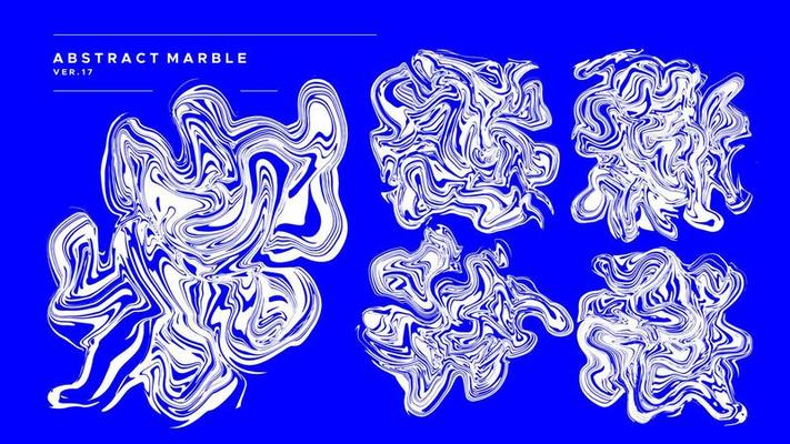 Detailed brush marble ink abstract design template. Fluid alcohol abstract shape design.