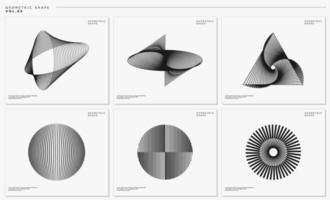 moderno resumen línea contorno logo diseño modelo colocar. tecnología formas gráfico colocar. vector