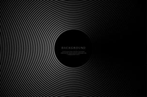 Gradient blend line circle abstract background. Monochrome lines round design vector. vector