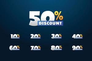 Discount Special Set Design vector