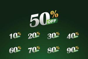 Discount Special Set Design vector