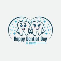 diseño de plantilla de vector de logotipo de feliz día del dentista