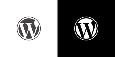 wordpress logo vector, wordpress icono transparente png vector