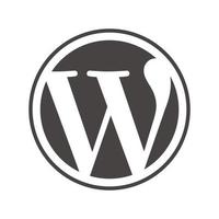 wordpress logo vector, wordpress icono transparente png vector