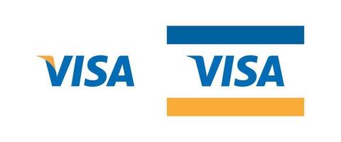 visa logo vector, visa icono gratis vector