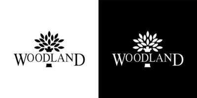 Woodland logo vector, Woodland icon free vector