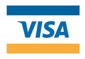 visa logo vector, visa icono gratis vector