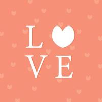 A vector of the valentine's day series, a vector that describes the word love. Great for celebrating valentine's day with loved ones.