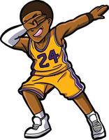 basketball player dab vector