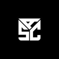 diseño creativo del logotipo de letra asc con gráfico vectorial, logotipo simple y moderno de asc. vector