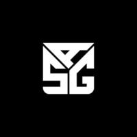 diseño creativo del logotipo de la letra asg con gráfico vectorial, logotipo simple y moderno de asg. vector