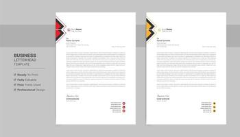 Letterhead Format Template, Business Style Letterhead Design Template. Company Letterhead Template Designs. vector