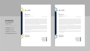 Letterhead Format Template, Business Style Letterhead Design Template. Company Letterhead Template Designs. vector