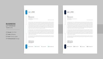 Letterhead Format Template, Business Style Letterhead Design Template. Company Letterhead Template Designs. vector