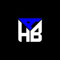 diseño creativo del logotipo de la letra ahb con gráfico vectorial, logotipo simple y moderno de ahb. vector
