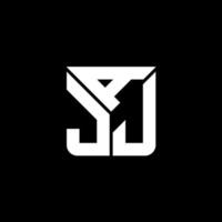 diseño creativo del logotipo de la letra ajj con gráfico vectorial, logotipo simple y moderno de ajj. vector