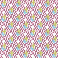 Pattern of abstract geometric shapes spring colors. Vector flat illustration. Seamless pattern. Packaging design. Waves, crosses.