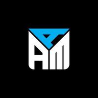 diseño creativo del logotipo de la letra aam con gráfico vectorial, logotipo simple y moderno de aam. vector