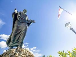 Mary statue in Portofino village, Italy photo