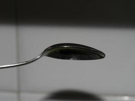 empty spoon close up macro photo