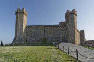 medieval castillo Roca pared foto