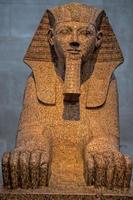 NEW YORK, USA - APRIL 23 2017 - Metropolitan Museum Sphinx ancient egyptian statue stone photo