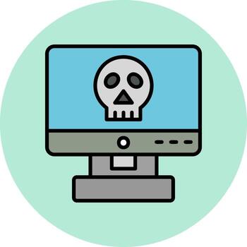 Computer Hacking Vector Icon