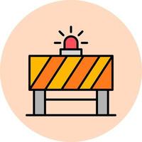 Road Barrier Vector Icon