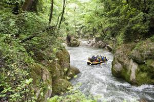 canotaje en un río foto