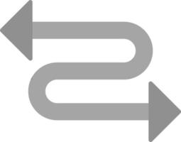 Zigzag Arrow Vector Icon