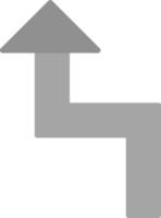 Zigzag Arrow Vector Icon