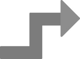 Zigzag Arrow Vector Icon