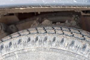 dirty car jeep tire detail photo