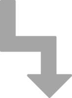 Zigzag Arrow Vector Icon