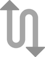Zigzag Arrow Vector Icon
