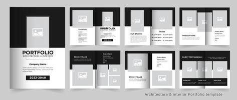 Architecture portfolio or portfolio design vector