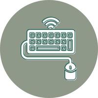 Keyboard And Mouse Vector Icon