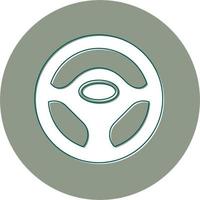 Steering Wheel Vector Icon