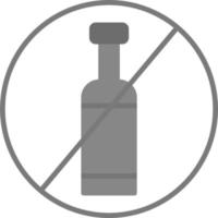 No Alcohol Vector Icon