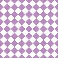 Purple And White Seamless Diagonal Checkered And Squares Pattern vector