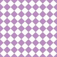 Purple And White Seamless Diagonal Checkered And Squares Pattern vector